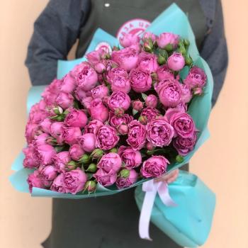 Букет из кустовых розовых роз код  34272psk