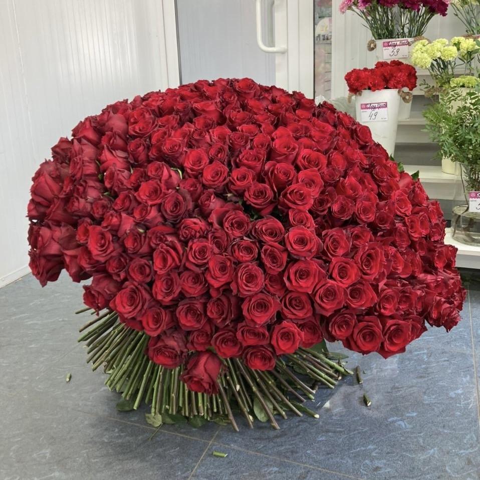 Букеты из красных роз 80 см (Эквадор) №  38784psk