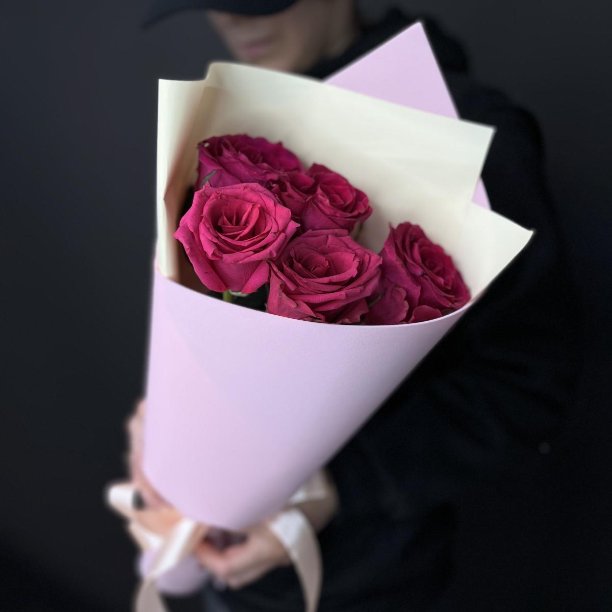 Роза розовая 40 см (Эквадор)