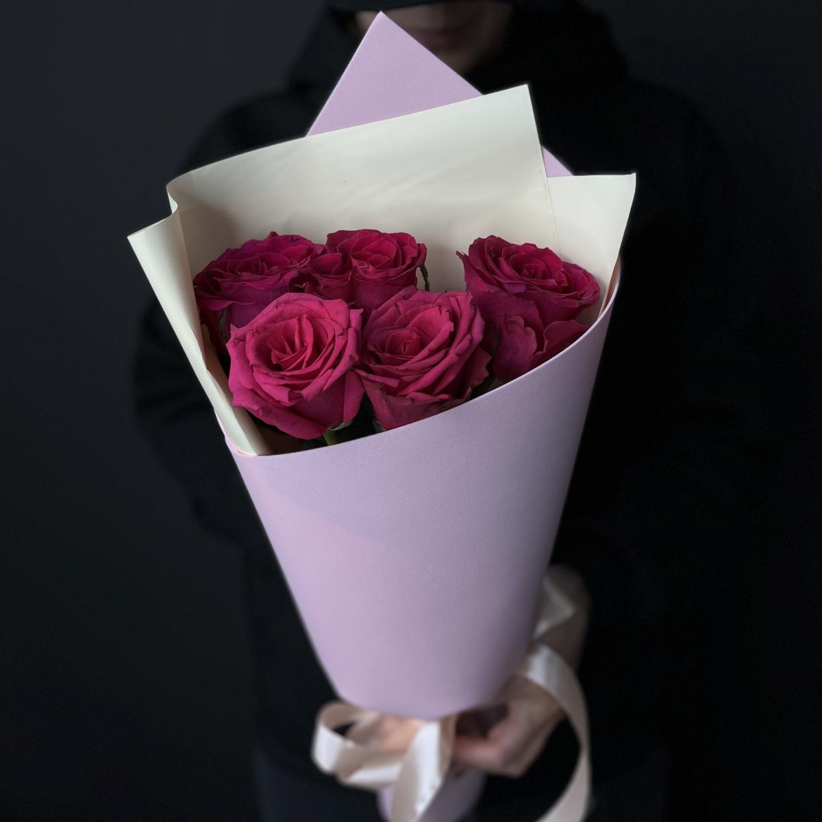 Роза розовая 40 см (Эквадор)